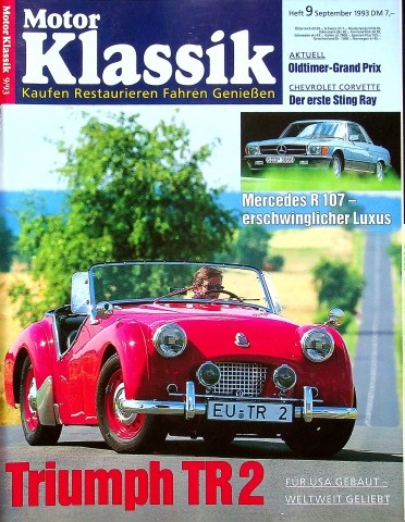 Deckblatt Motor Klassik (09/1993)